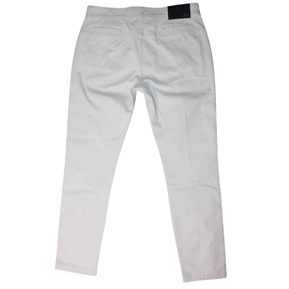 NEW Mens Salavatore Ferragamo White Denim Jeans 4 Pockets Exposed Seam Size 44